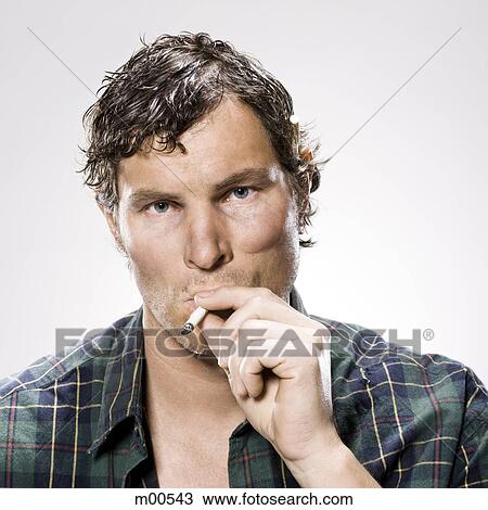 White trash man smoking View Large Photo Image Stock Image - White trash man smoking. Fotosearch