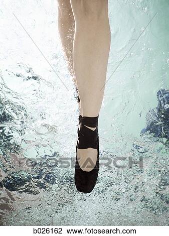 woman in a pool with ballet shoes on View Large Photo Image Stock Image - woman in a pool with ballet shoes on. Fotosearch