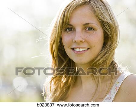 Stock Photo - woman in a white dress. Fotosearch