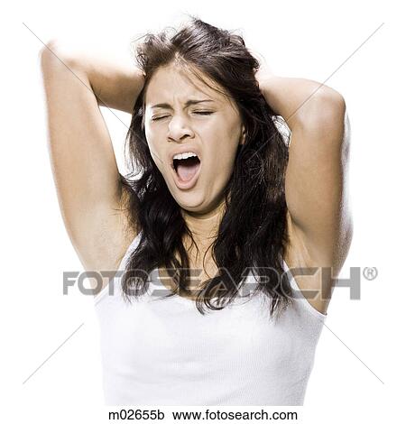 woman just waking up View Large Photo Image Stock Image - woman just waking up. Fotosearch