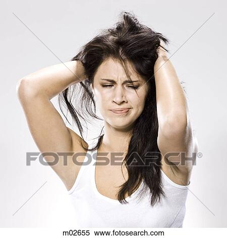 Stock Photography - woman just waking up. Fotosearch