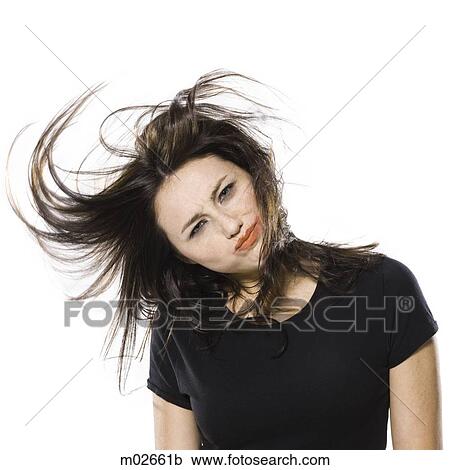 woman with wild hair and appearance View Large Photo Image Stock Image - woman with wild hair and appearance. Fotosearch