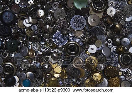 Stock Image - Assorted of colorful buttons. Fotosearch