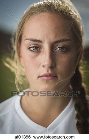 Close up portrait of serious athlete View Large Photo Image Stock Photograph - Close up portrait of serious athlete. Fotosearch