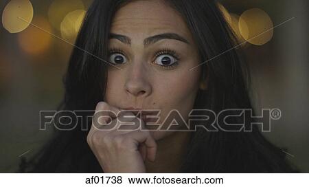 Close up portrait of surprised woman gasping and covering mouth with hands View Large Photo Image Stock Photo - Close up portrait of surprised woman gasping and covering mouth with hands. Fotosearch