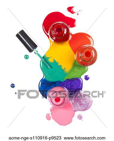 Colorful paint patches on white background View Large Photo Image Stock Image - Colorful paint patches on white background. Fotosearch