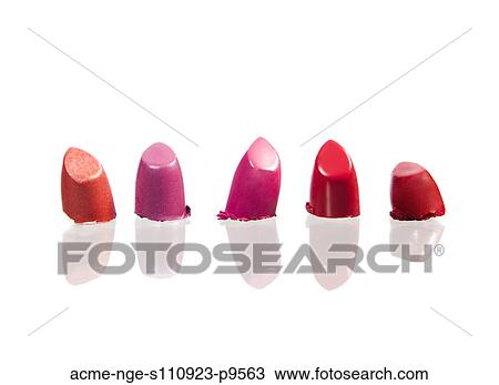 Five different coloured lipsticks View Large Photo Image Stock Image - Five different coloured lipsticks. Fotosearch