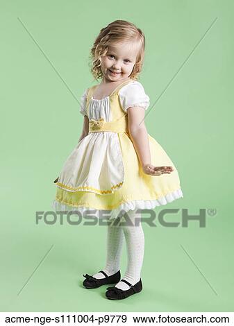 Portrait of girl (2-3) in Goldilocks costume for Halloween View Large Photo Image Stock Photo - Portrait of girl (2-3) in Goldilocks costume for Halloween. Fotosearch