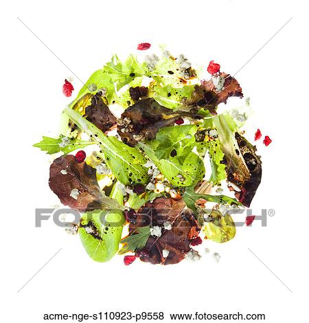 Stock Photo - Salad on white background. Fotosearch