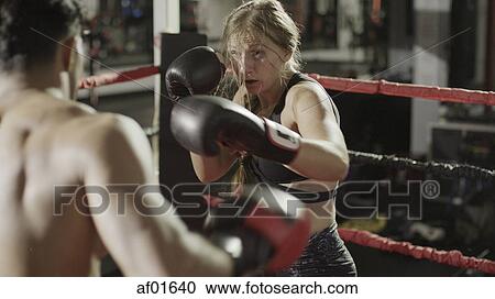 Selective focus view of boxers punching and fighting in boxing ring during match View Large Photo Image Stock Image - Selective focus view of boxers punching and fighting in boxing ring during match. Fotosearch