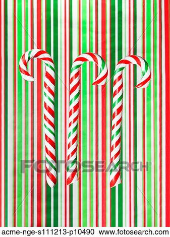 Stock Image - Studio shot of candy canes. Fotosearch