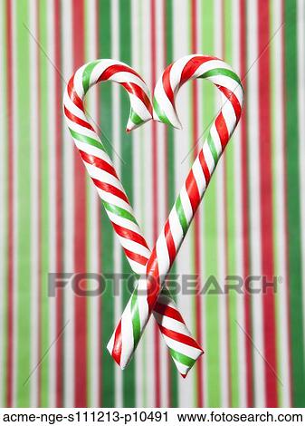 Stock Image - Studio shot of candy canes. Fotosearch