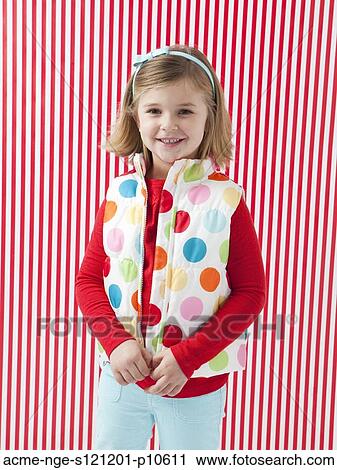 Studio shot of smiling girl (6-7) View Large Photo Image Stock Image - Studio shot of smiling girl (6-7). Fotosearch