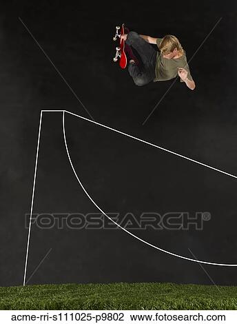 Teenage boy (14-15) skateboarding in half pipe View Large Photo Image Stock Image - Teenage boy (14-15) skateboarding in half pipe. Fotosearch