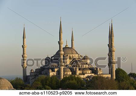 Turkey, Blue Mosque View Large Photo Image Stock Photography - Turkey, Blue Mosque. Fotosearch