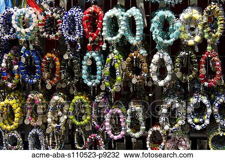 Turkey, Grand Baazar, Close up of colorful bracelets View Large Photo Image Stock Image - Turkey, Grand Baazar, Close up of colorful bracelets. Fotosearch