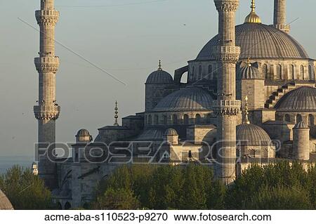 Turkey, Istanbul, Blue Mosque View Large Photo Image Stock Image - Turkey, Istanbul, Blue Mosque. Fotosearch