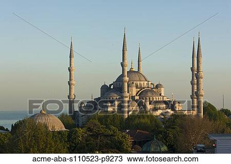 Turkey, Istanbul, Blue Mosque View Large Photo Image Stock Image - Turkey, Istanbul, Blue Mosque. Fotosearch