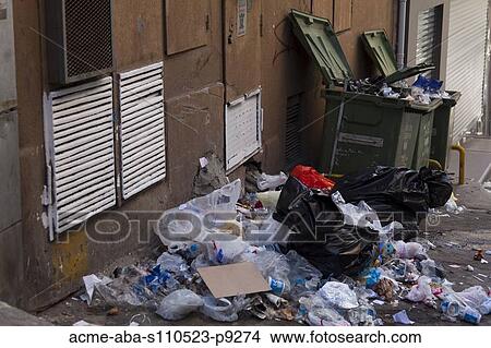 Turkey, Istanbul, Garbage on street View Large Photo Image Picture - Turkey, Istanbul, Garbage on street. Fotosearch