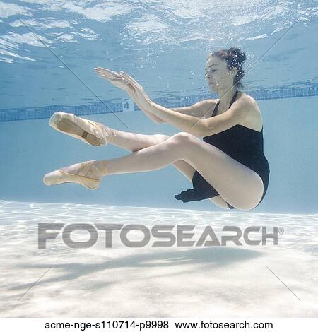 USA, Utah, Orem, Female ballet dancer under water View Large Photo Image Stock Photo - USA, Utah, Orem, Female ballet dancer under water. Fotosearch