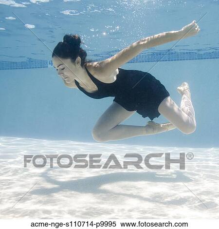 USA, Utah, Orem, Female ballet dancer under water View Large Photo Image Stock Photography - USA, Utah, Orem, Female ballet dancer under water. Fotosearch