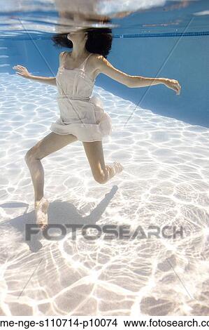 USA, Utah, Orem, Young woman in pool ballet dancing View Large Photo Image Picture - USA, Utah, Orem, Young woman in pool ballet dancing. Fotosearch