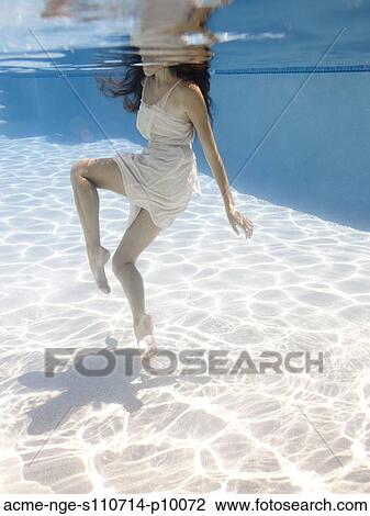 USA, Utah, Orem, Young woman in pool ballet dancing View Large Photo Image Stock Image - USA, Utah, Orem, Young woman in pool ballet dancing. Fotosearch