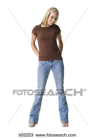 Portrait of a young woman smiling View Large Photo Image Stock Image - Portrait of a young woman smiling. Fotosearch