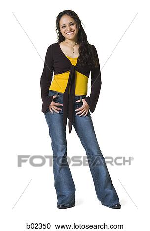 Portrait of a young woman smiling View Large Photo Image Stock Image - Portrait of a young woman smiling. Fotosearch