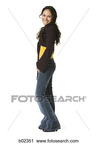 Portrait of a young woman smiling View Large Photo Image Stock Image - Portrait of a young woman smiling. Fotosearch