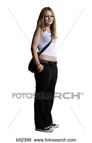 Portrait of a young woman smiling View Large Photo Image Stock Photo - Portrait of a young woman smiling. Fotosearch