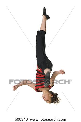Stock Image - Girl practicing ballet dance. Fotosearch