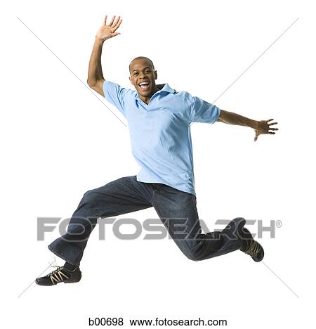 Portrait of a young man running View Large Photo Image Stock Photo - Portrait of a young man running. Fotosearch