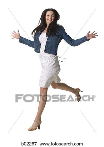 Young woman, jumping View Large Photo Image Stock Photo - Young woman, jumping. Fotosearch