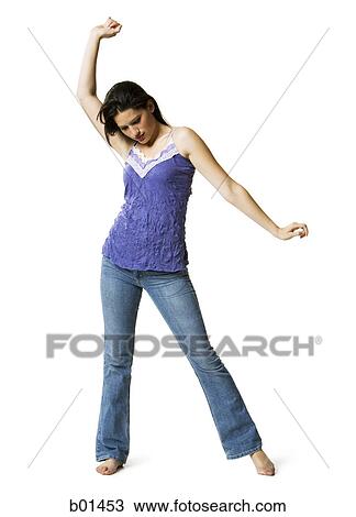 Young woman posing with her hand raised View Large Photo Image Stock Image - Young woman posing with her hand raised. Fotosearch