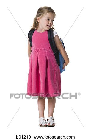 Little girl carrying a bag on her shoulders View Large Photo Image Stock Image - Little girl carrying a bag on her shoulders. Fotosearch