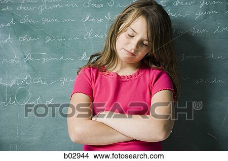 A young girl being punished at school View Large Photo Image Picture - A young girl being punished at school. Fotosearch