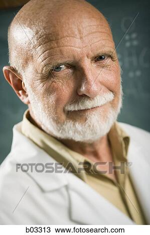 Stock Image - Portrait of a male scientist. Fotosearch