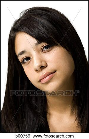 Close-up of a teenage girl View Large Photo Image Stock Photograph - Close-up of a teenage girl. Fotosearch