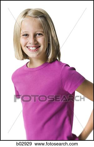 Portrait of a young girl View Large Photo Image Stock Photo - Portrait of a young girl. Fotosearch