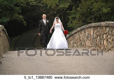 Stock Image - Bridal, Bride, Groom, Romantic, Wedding, Woman. Fotosearch
