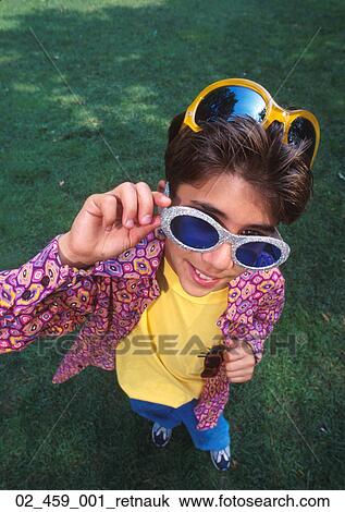 Child, Boy, Outside, Sunglasses, Summer, Fun View Large Photo Image Stock Image - Child, Boy, Outside, Sunglasses, Summer, Fun. Fotosearch