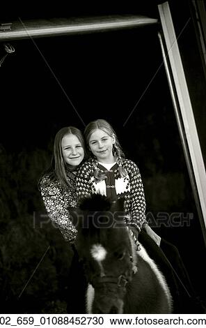 Child, B/W, Girls, Sisters, Farm View Large Photo Image Stock Image - Child, B/W, Girls, Sisters, Farm. Fotosearch