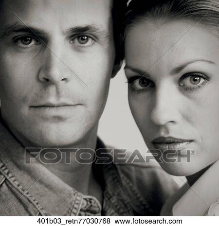 Couple, Portrait, B/W, Together, Marriage, Serious View Large Photo Image Stock Photo - Couple, Portrait, B/W, Together, Marriage, Serious. Fotosearch