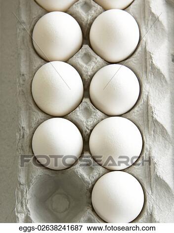 Eggs, Food, Fresh, White, One Missing, Carton View Large Photo Image Stock Photo - Eggs, Food, Fresh, White, One Missing, Carton. Fotosearch