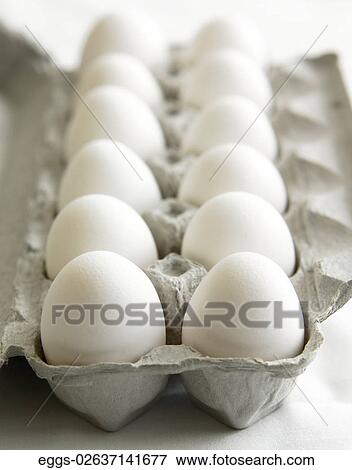 Eggs, White, Dozen, Fresh, Carton View Large Photo Image Stock Photo - Eggs, White, Dozen, Fresh, Carton. Fotosearch