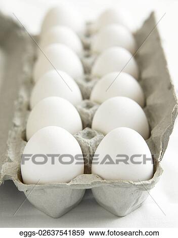 Eggs, White, Dozen, Fresh, Carton View Large Photo Image Stock Photo - Eggs, White, Dozen, Fresh, Carton. Fotosearch