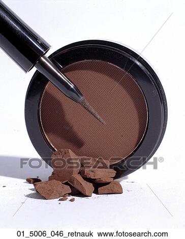 Stock Image - Eye Shadow, Eye Liner, Eye Makeup, Eye, Brown. Fotosearch