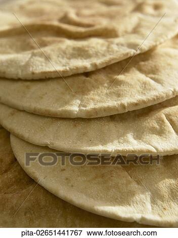 Stock Photo - Food, Bread, Pita Bread, Ethnic, Fresh Baked. Fotosearch