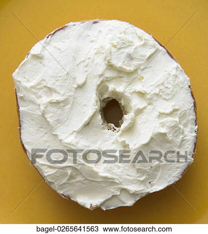 Food, Breakfast, Bagel, Cream Cheese, Fresh View Large Photo Image Stock Image - Food, Breakfast, Bagel, Cream Cheese, Fresh. Fotosearch